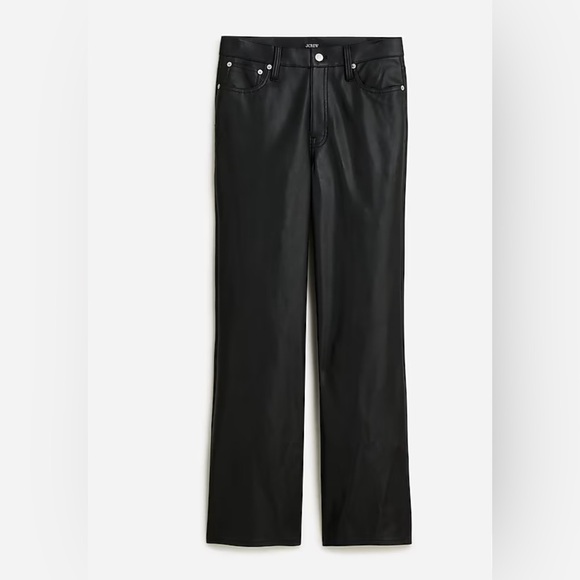 J.Crew Slim wide-leg pant in faux leather - Picture 2 of 15